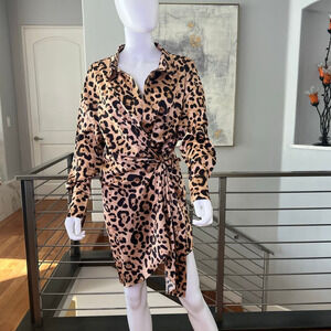 Ser.o.ya Demi Silk Dress in Leopard